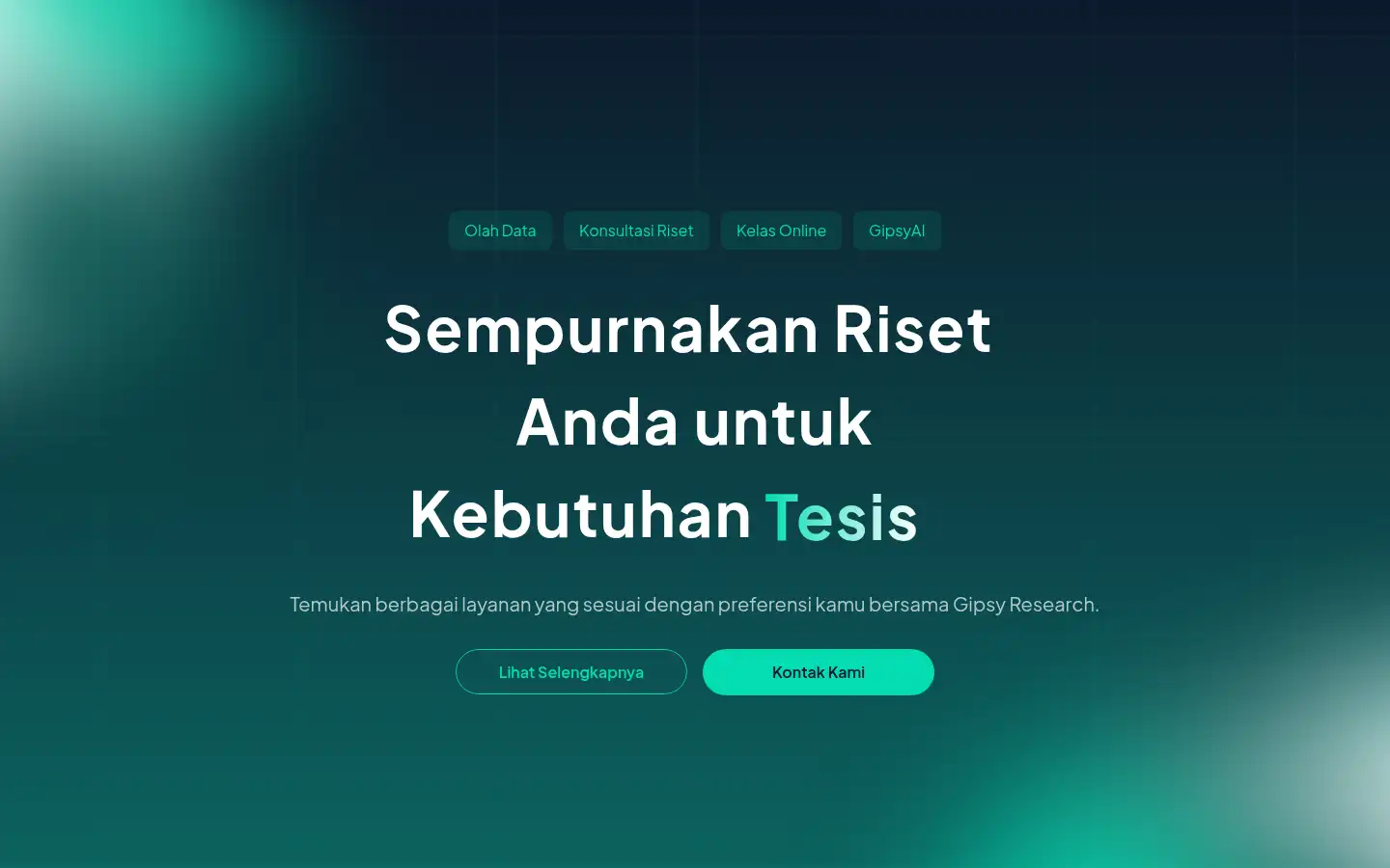 Screenshot of gipsyresearch.id