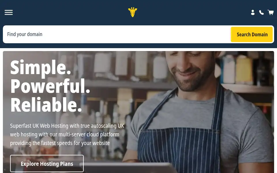 Screenshot of giraffehosting.co.uk