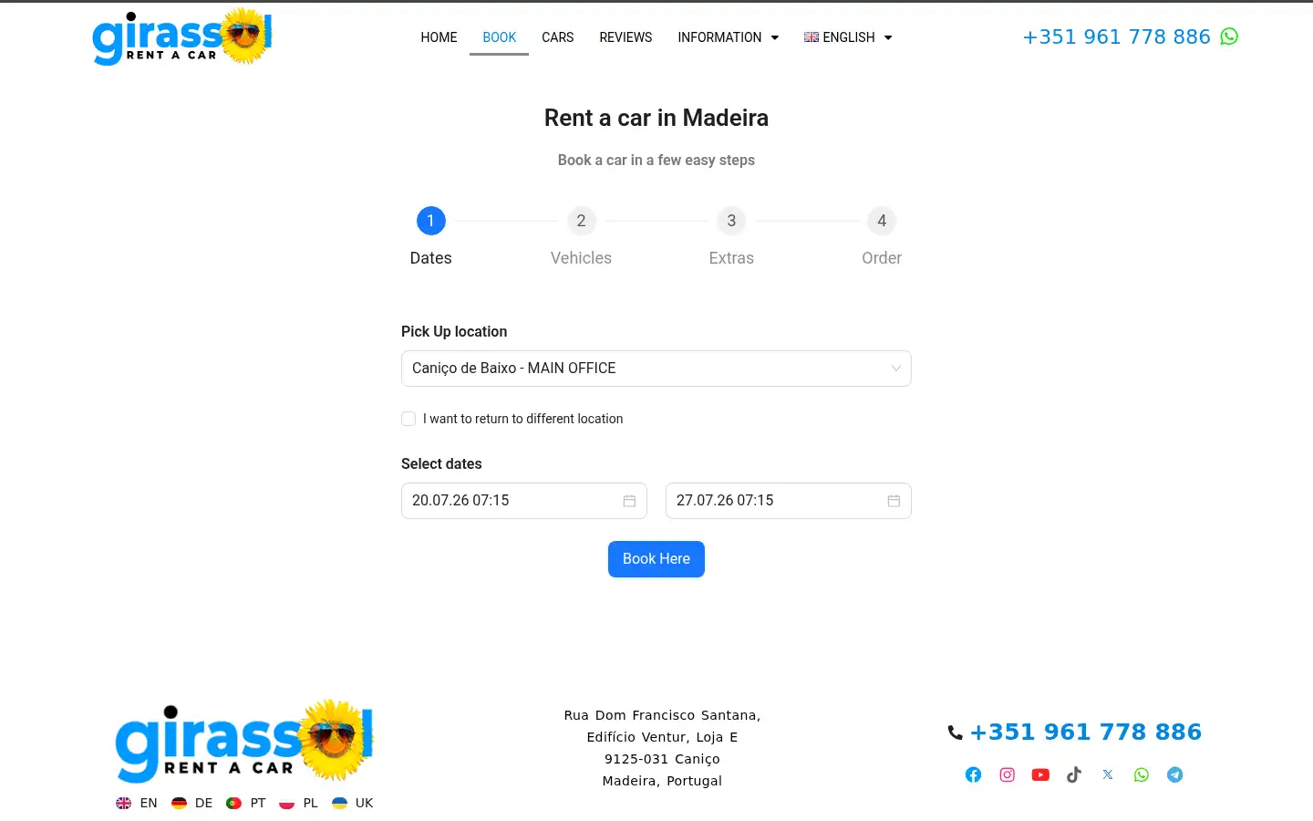 Screenshot of girassol.rent