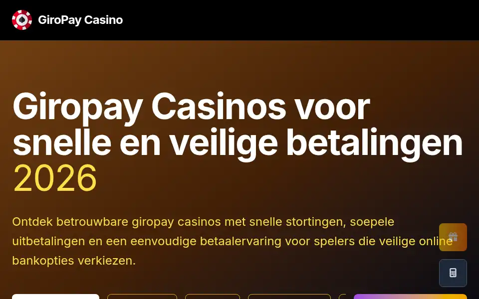 Screenshot of giropaycasinos.org