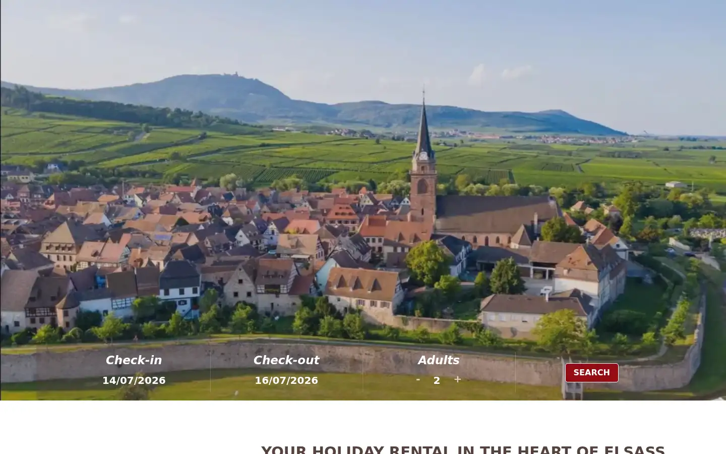 Screenshot of gite-alsace-harzala.fr
