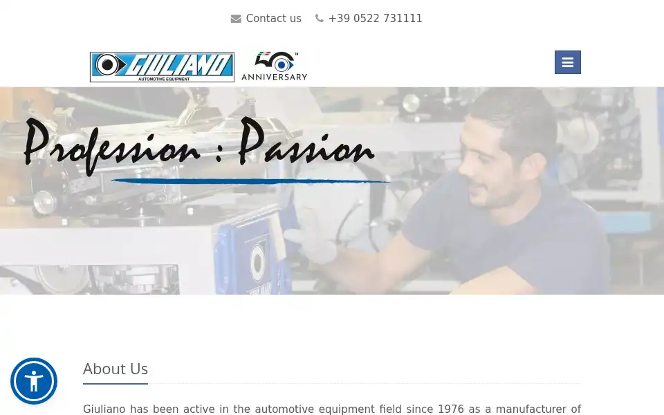 Screenshot of giuliano-automotive.com