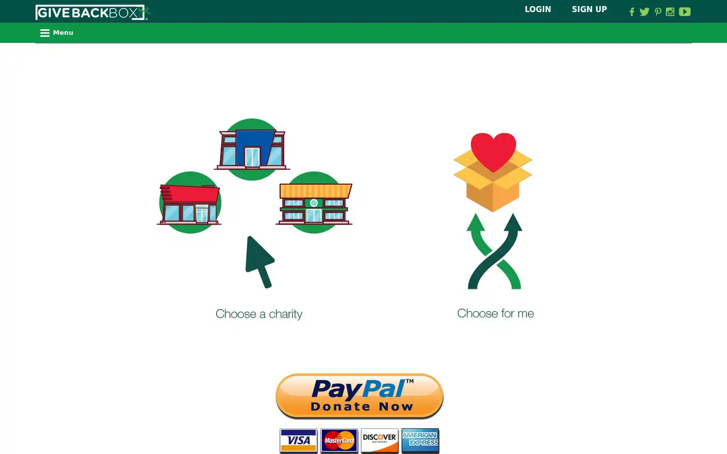 Screenshot of givebackbox.com