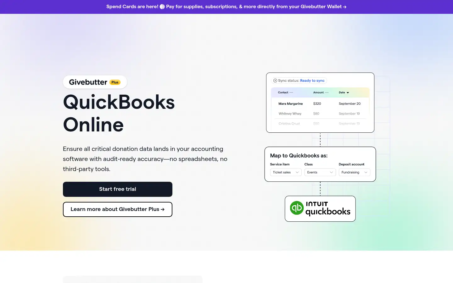 Screenshot of givebutter.com