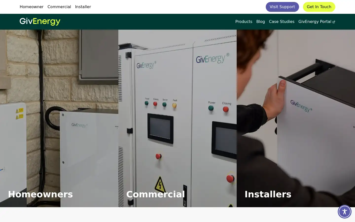 Screenshot of givenergy.co.uk