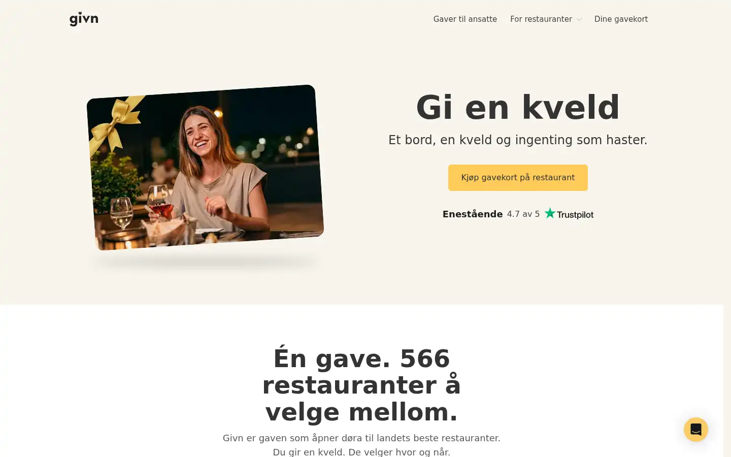 Screenshot of givn.no