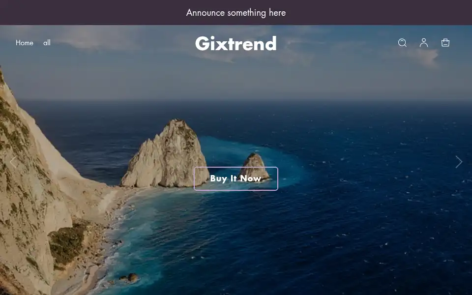 Screenshot of gixtrend.com