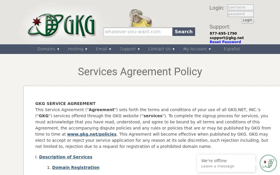 Screenshot of gkg.net