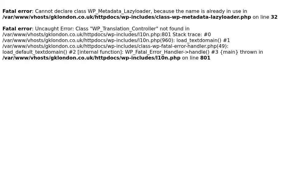Screenshot of gklondon.co.uk