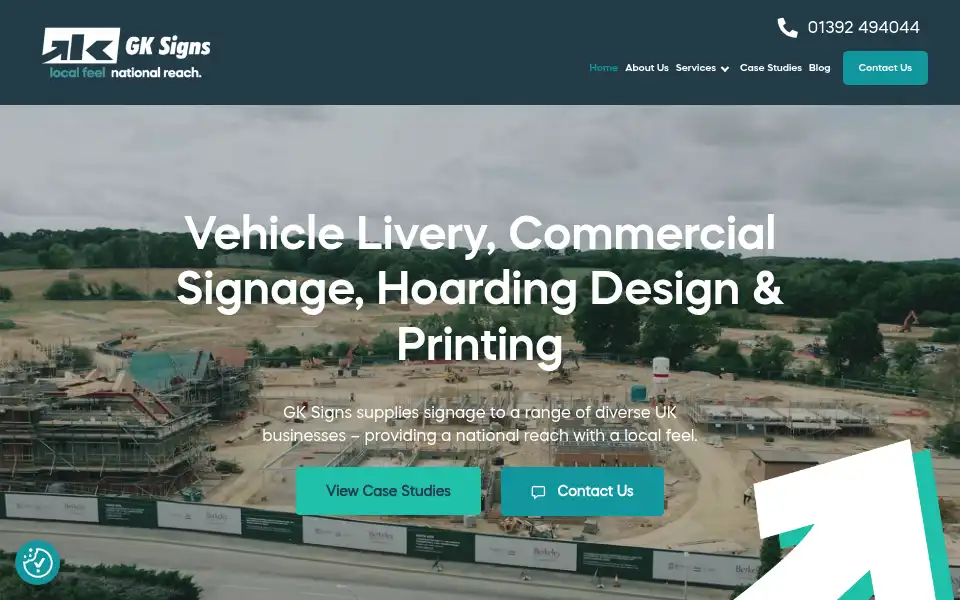 Screenshot of gksigns.co.uk