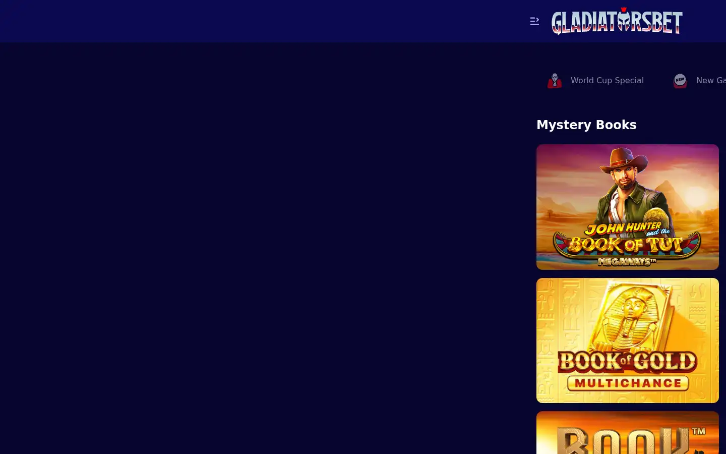 Screenshot of gladiatorsbet.com
