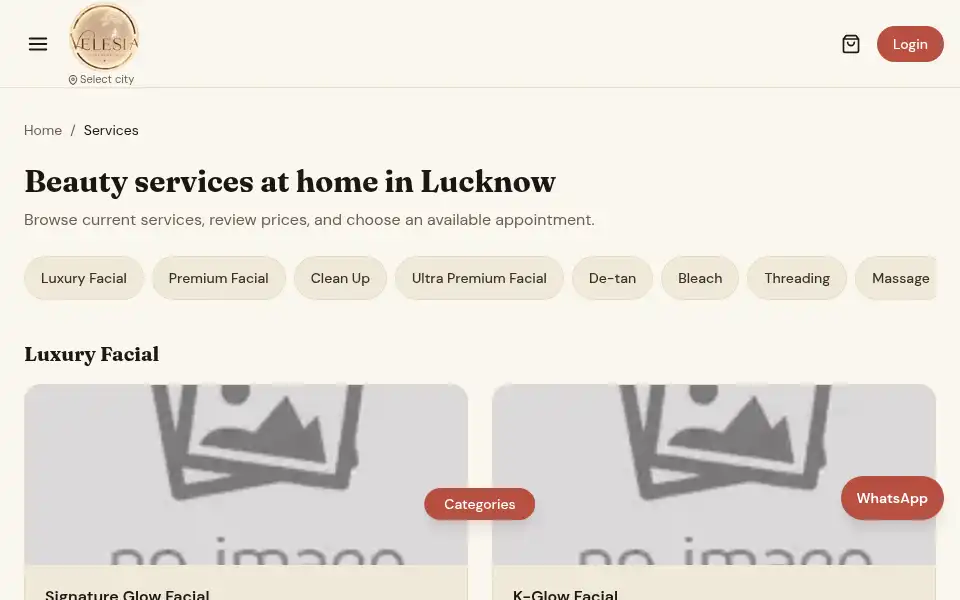 Screenshot of glamcode.in
