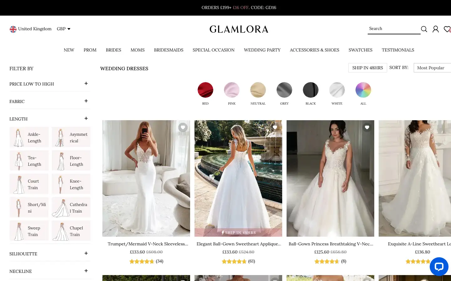 Screenshot of glamlora.co.uk