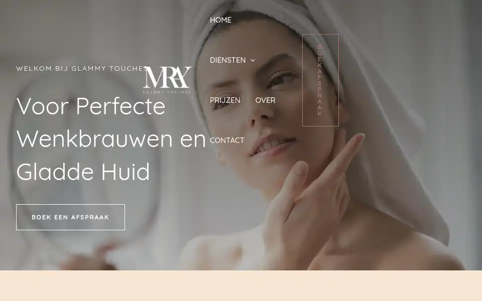 Screenshot of glammytouches.be