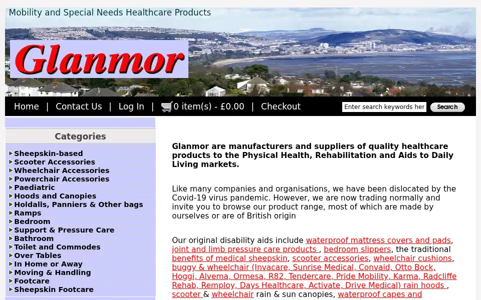 Screenshot of glanmor.co.uk