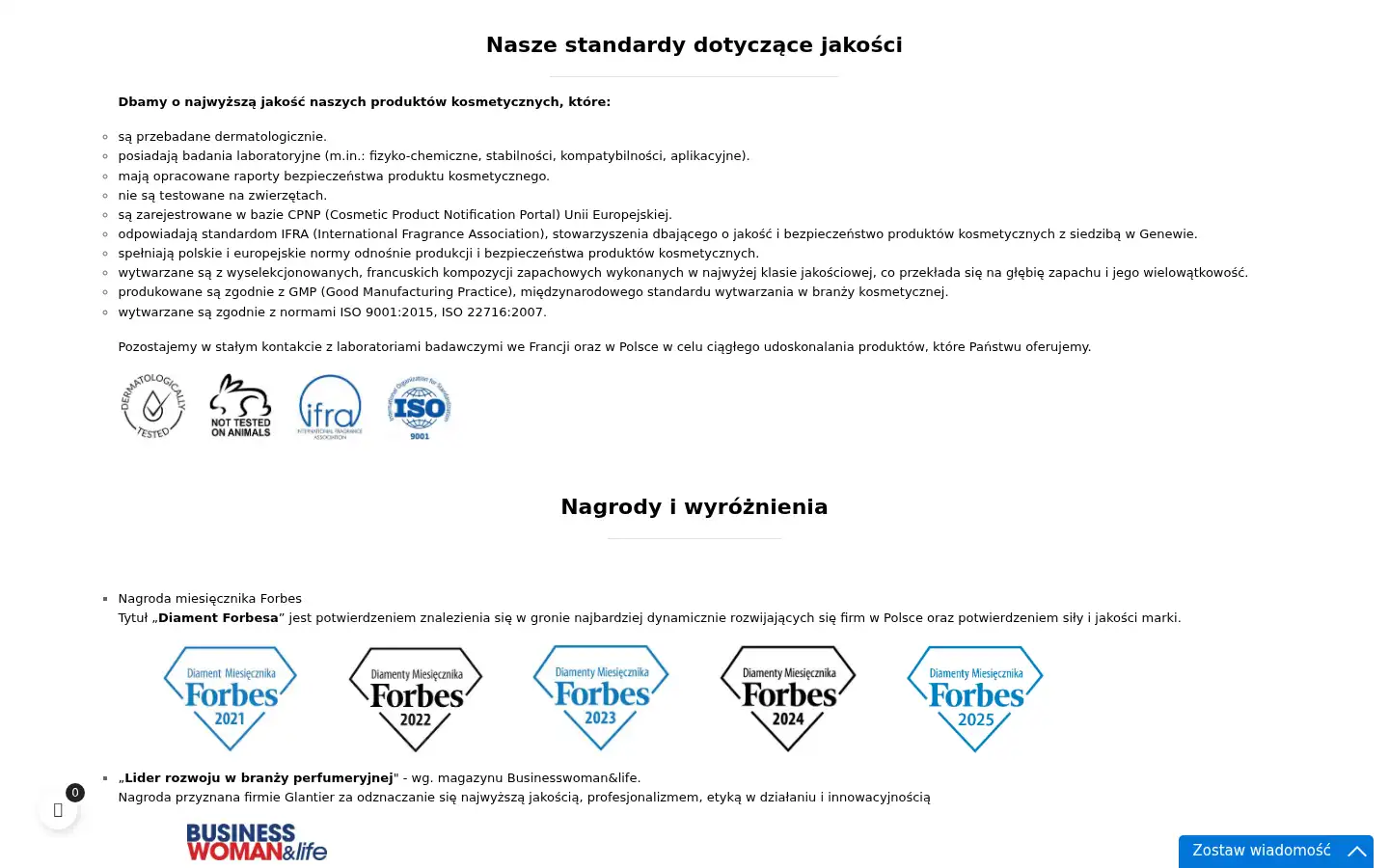 Screenshot of glantier.com