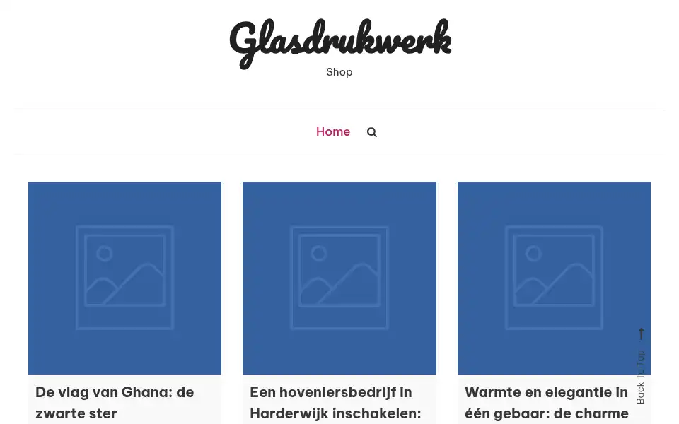 Screenshot of glasdrukwerk.nl