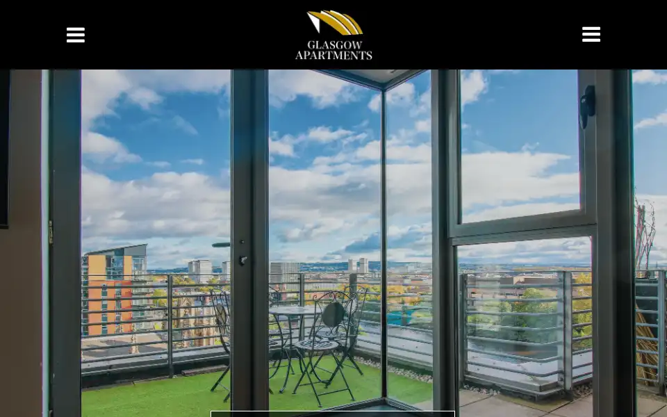 Screenshot of glasgowapartments.co.uk