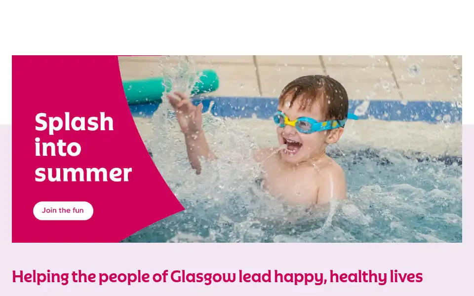 Screenshot of glasgowlife.org.uk