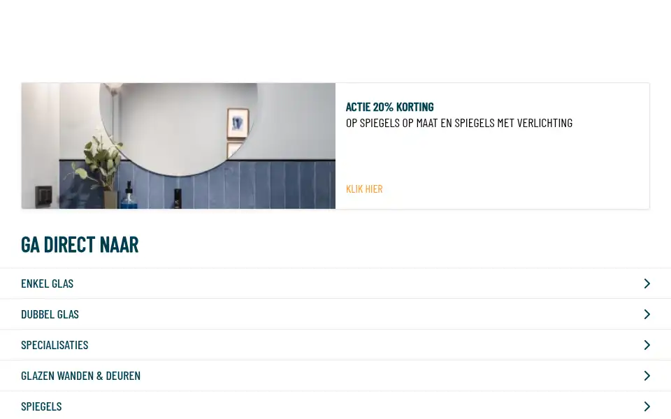 Screenshot of glaskoning.nl