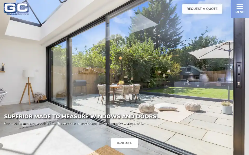 Screenshot of glasscentre.co.uk