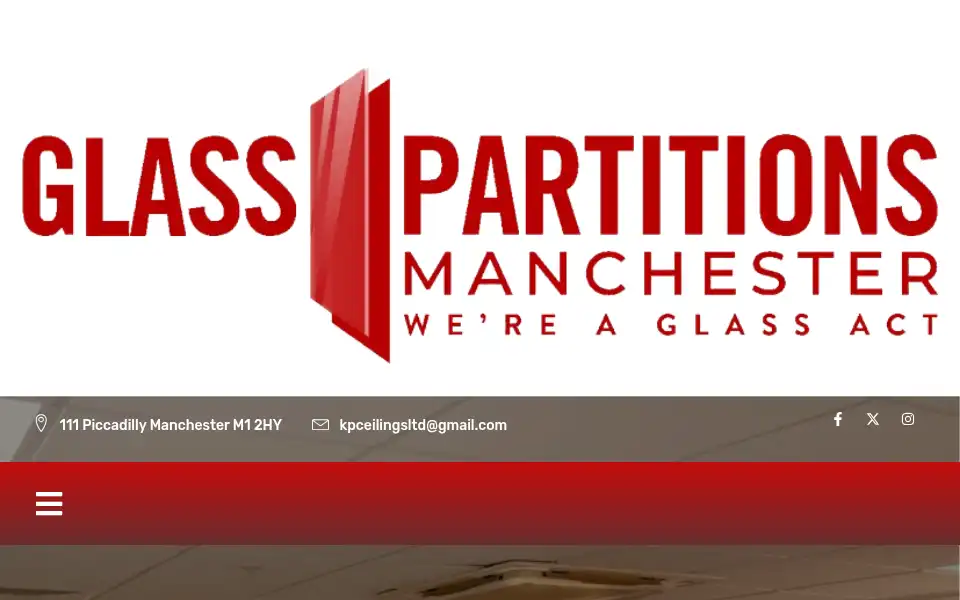 Screenshot of glasspartitionsinmanchester.co.uk