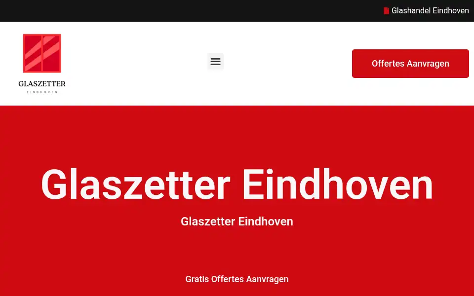 Screenshot of glaszettereindhoven.net