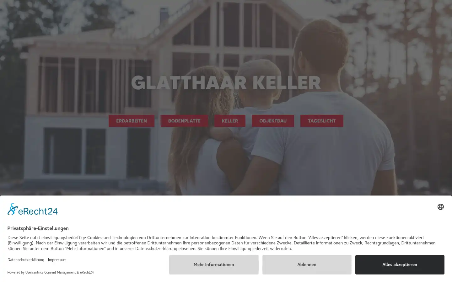 Screenshot of glatthaar.com