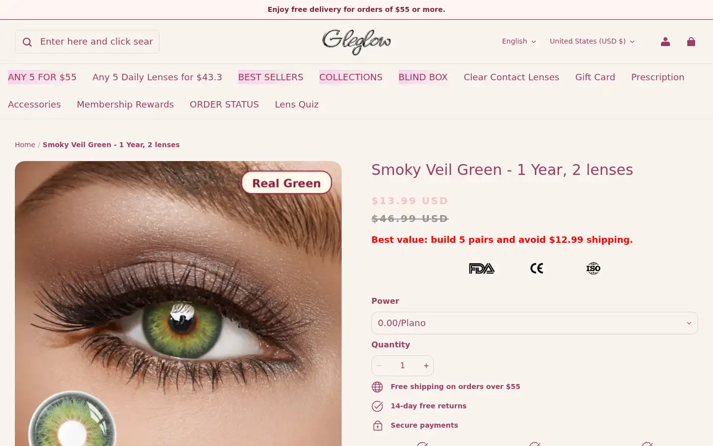 Screenshot of gleglow.com