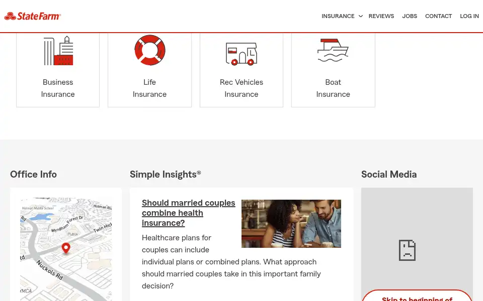 Screenshot of glenallenautoinsurance.com