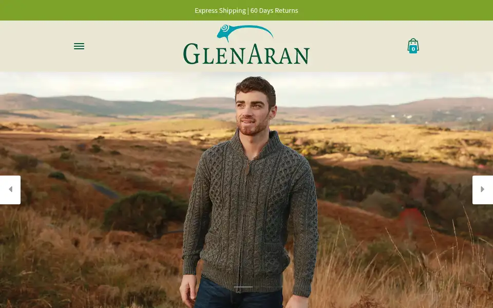 Screenshot of glenaran.com
