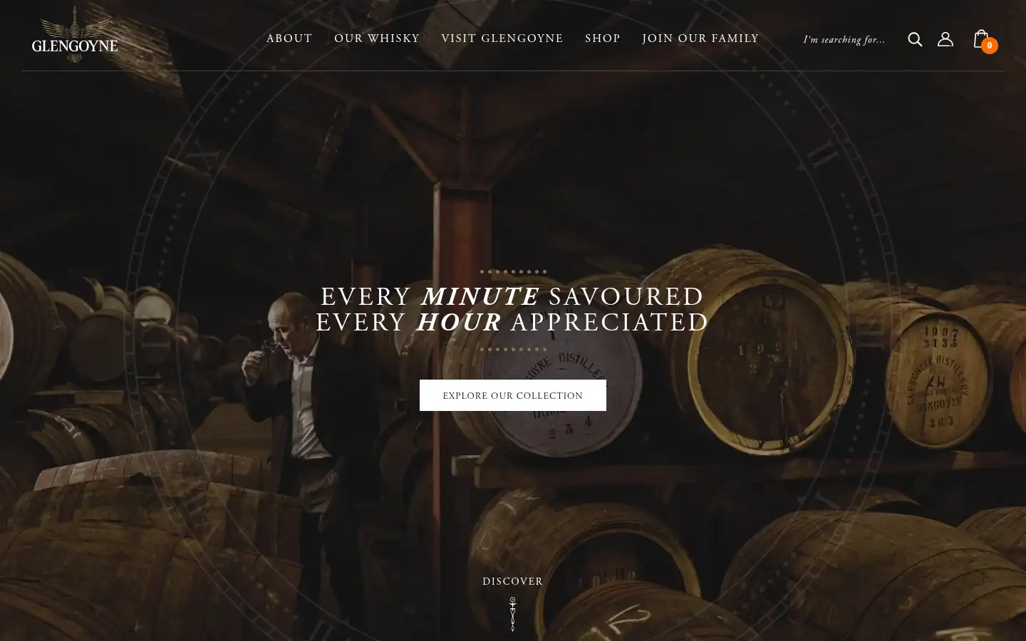 Screenshot of glengoyne.com