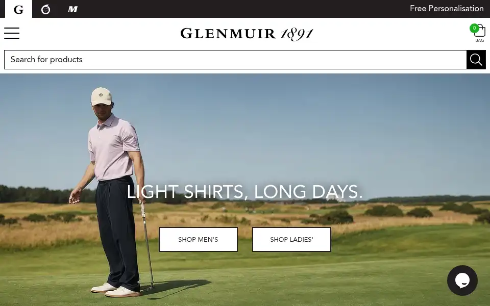 Screenshot of glenmuir.com
