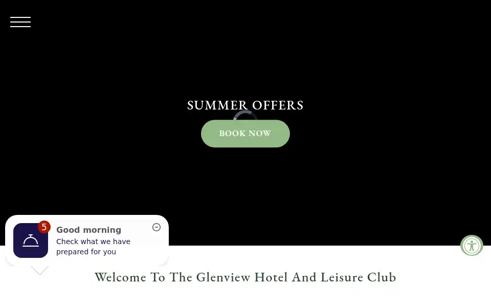 Screenshot of glenviewhotel.com