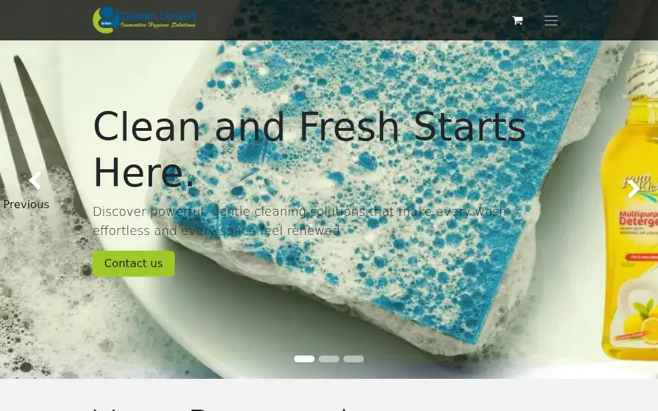 Screenshot of glerian.co.ke
