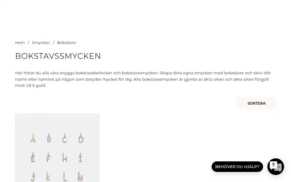 Screenshot of glitter.se