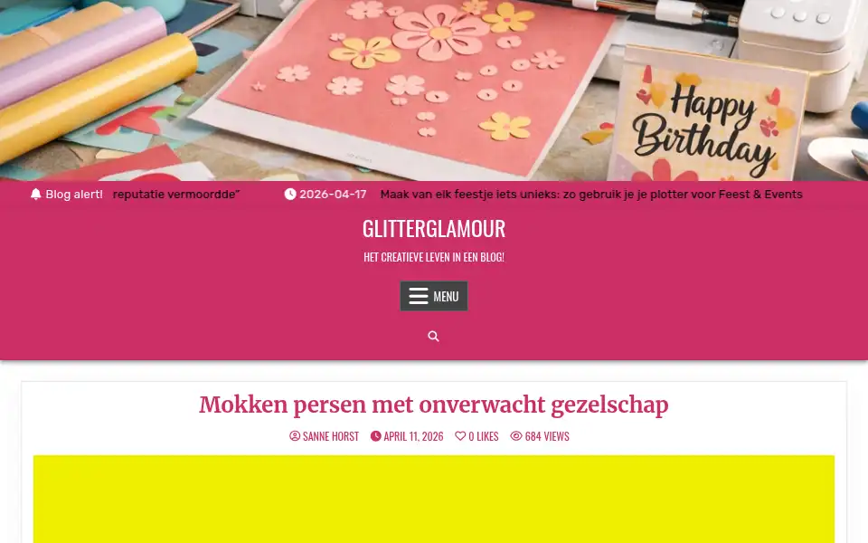Screenshot of glitterglamour.nl