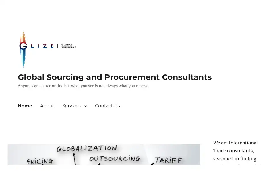 Screenshot of glize.co.za
