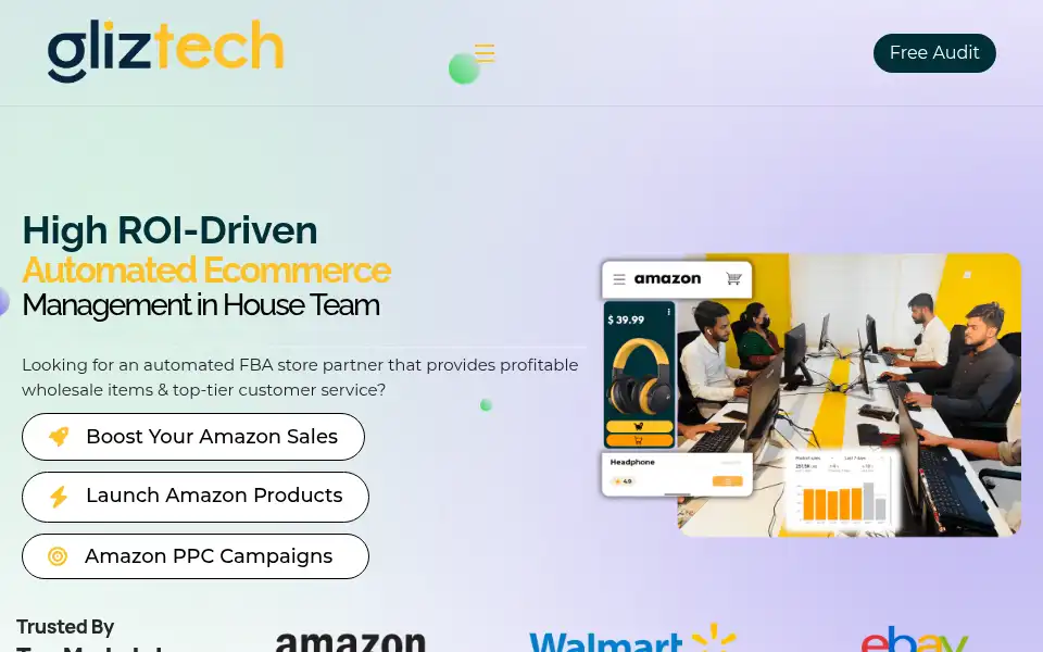 Screenshot of gliztech.com