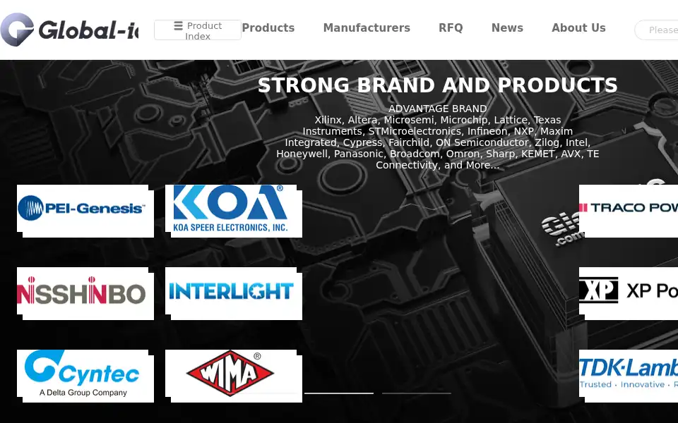 Screenshot of global-ic.com
