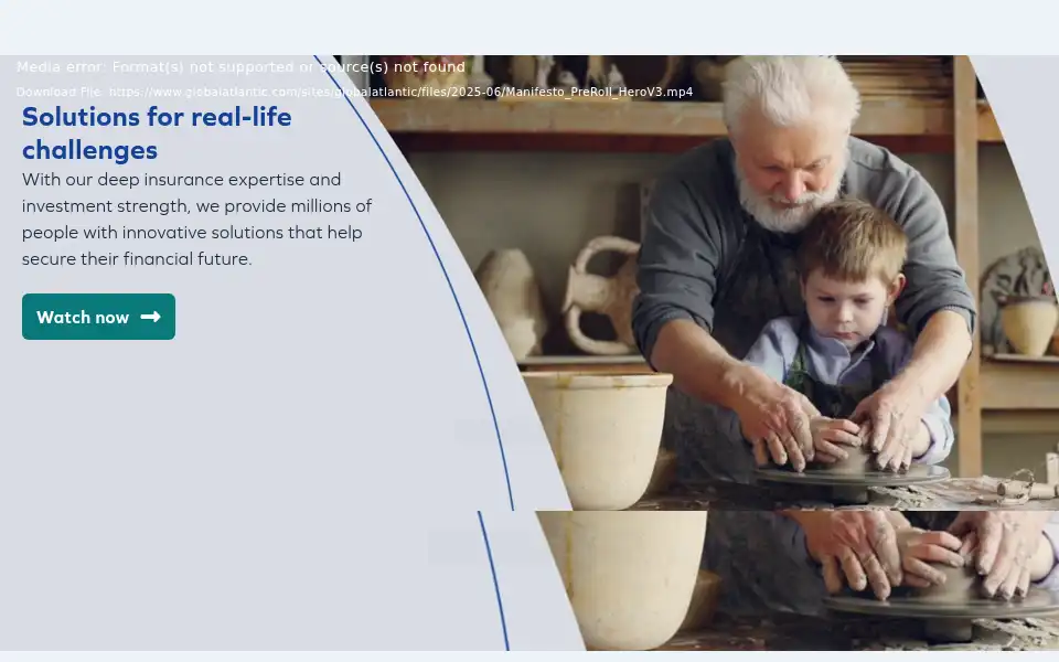 Screenshot of globalatlantic.com