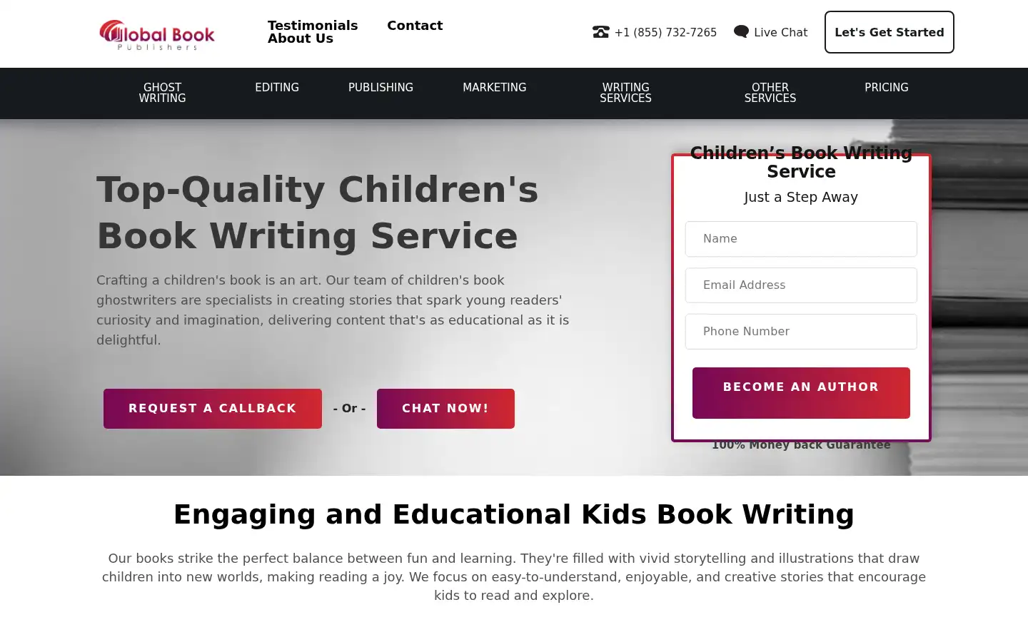 Screenshot of globalbookpublishers.com