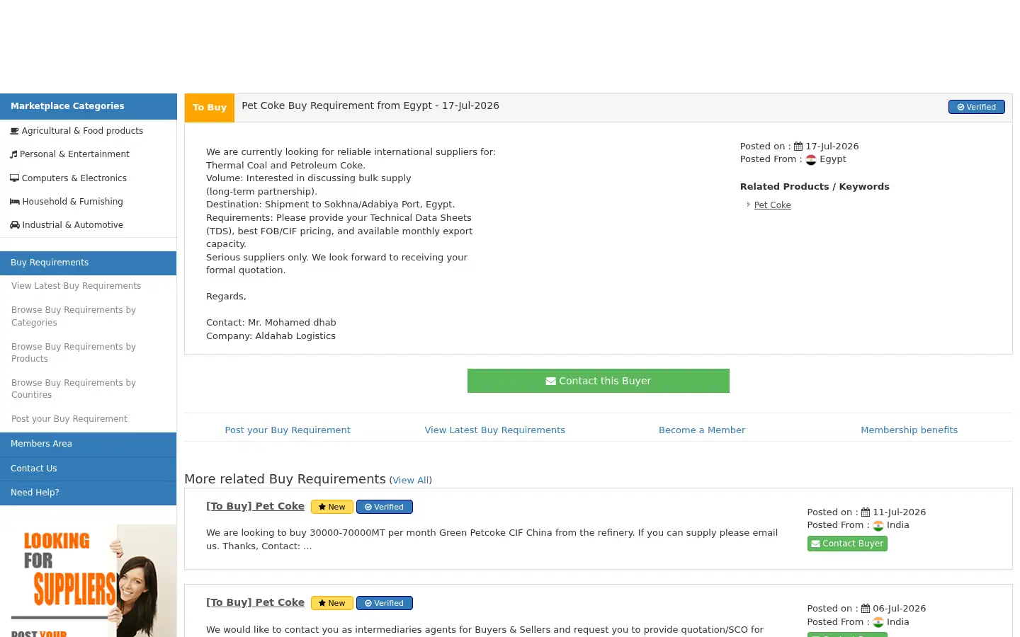 Screenshot of globalbuyersonline.com