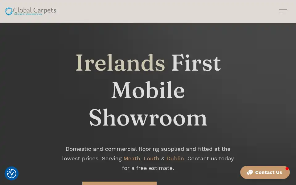 Screenshot of globalcarpets.ie