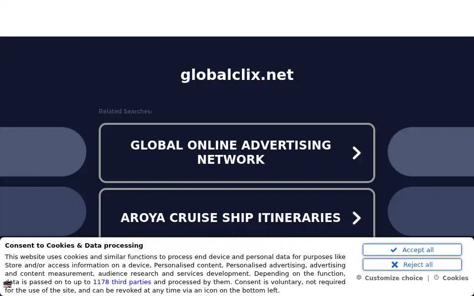 Screenshot of globalclix.net