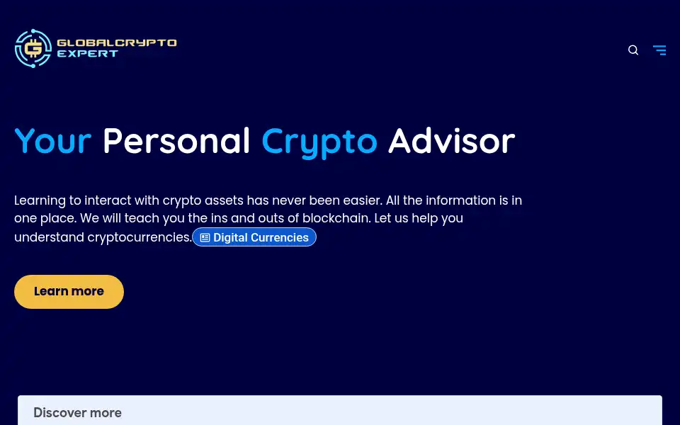 Screenshot of globalcryptoexpert.com