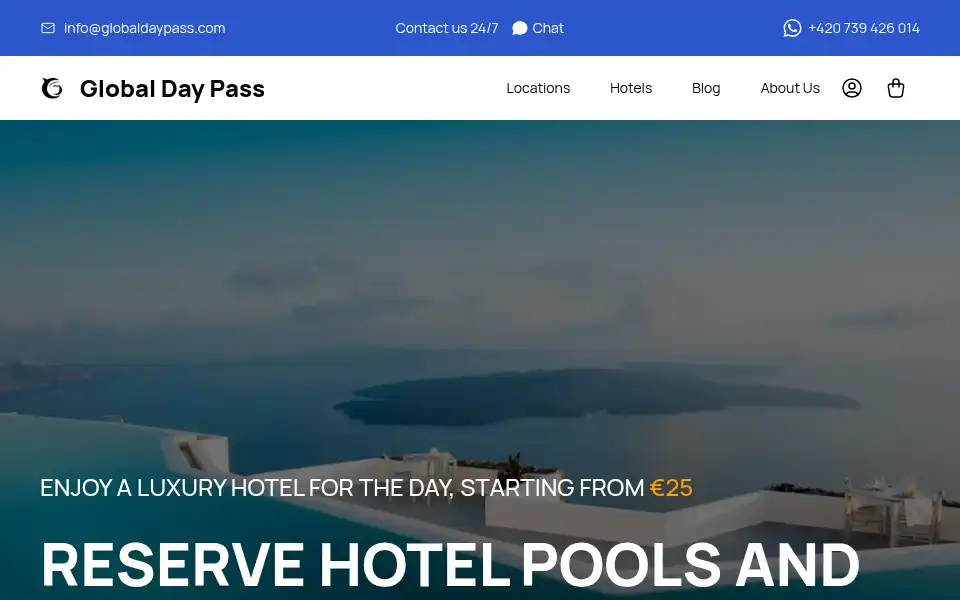 Screenshot of globaldaypass.com