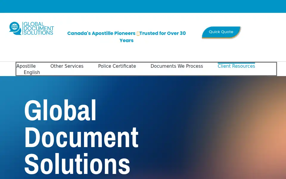 Screenshot of globaldocumentsolutions.com