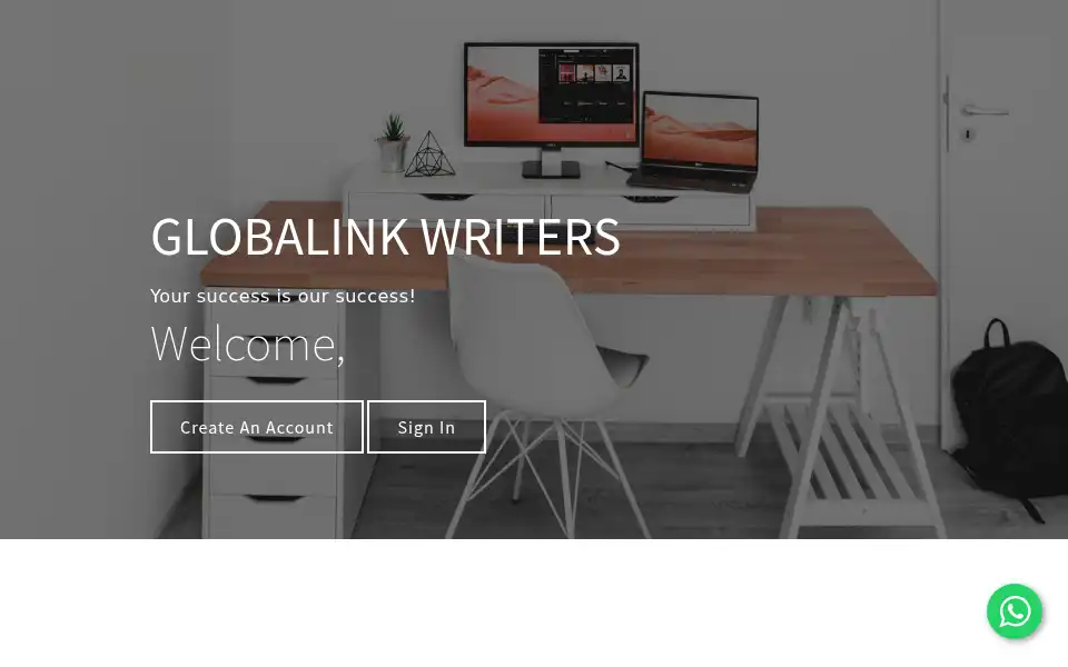 Screenshot of globalinkwriters.com