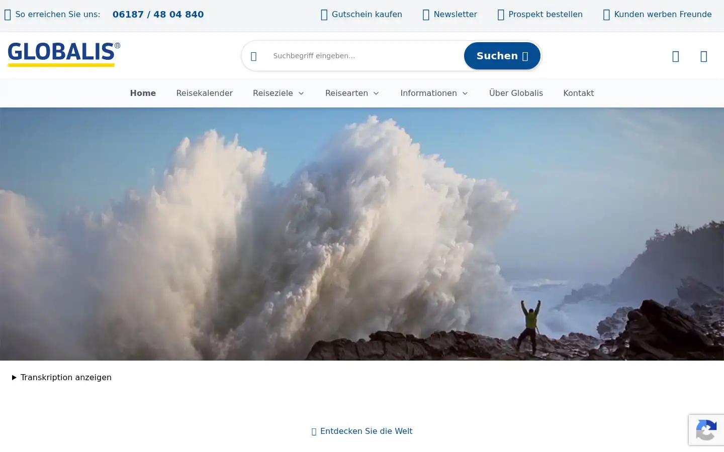 Screenshot of globalis.de